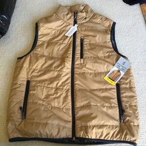 Free Country Men's Brown Quilted Vest